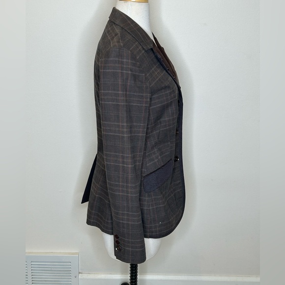 Sundance Riding Style Blazer Jacket with Leather Collar Women's S - Picture 3 of 8